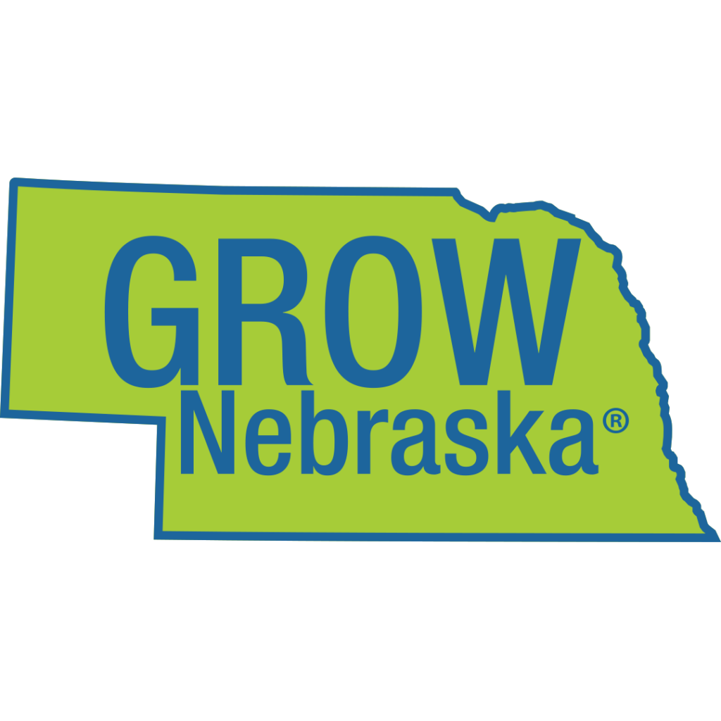 Grow Nebraska with a green Nebraska shape