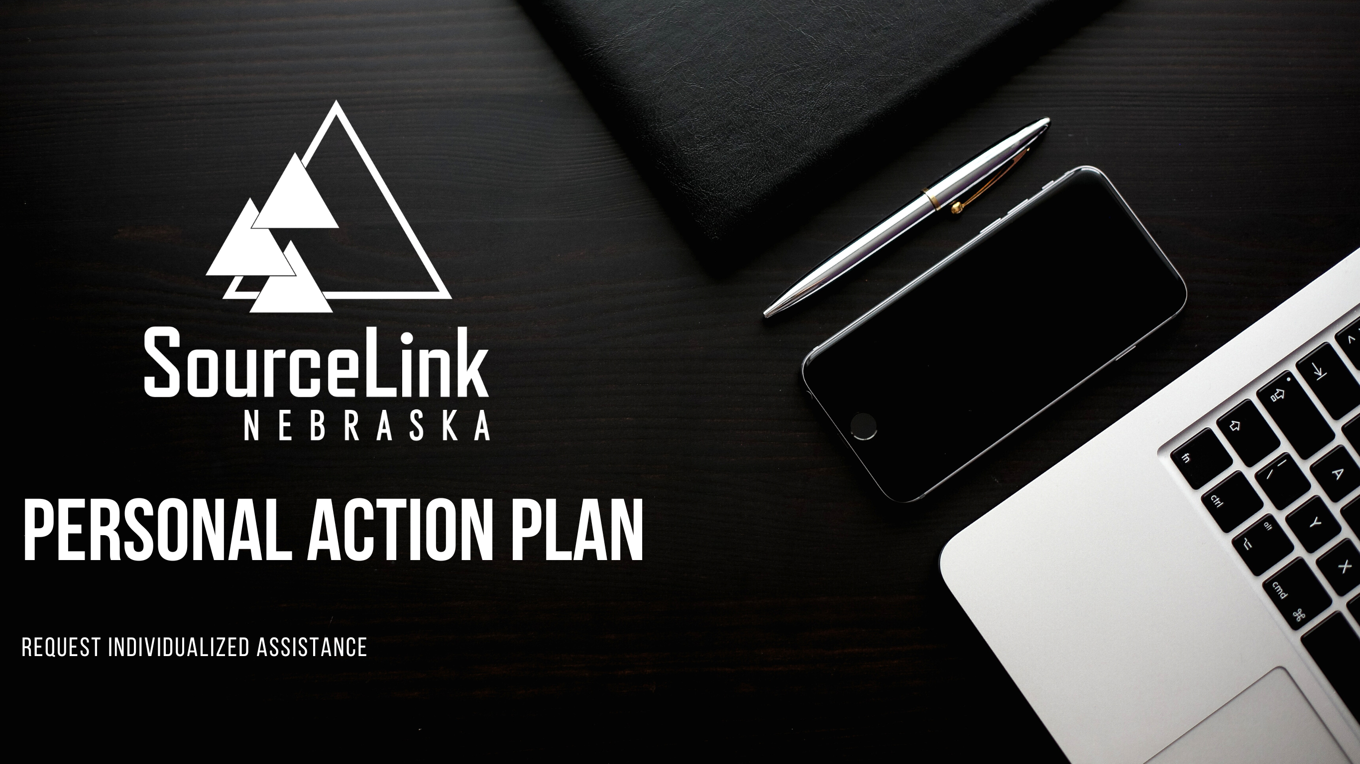 Personal Action Plan with a computer and pen on a desk.