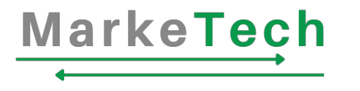 MarkeTech Logo with green arrows