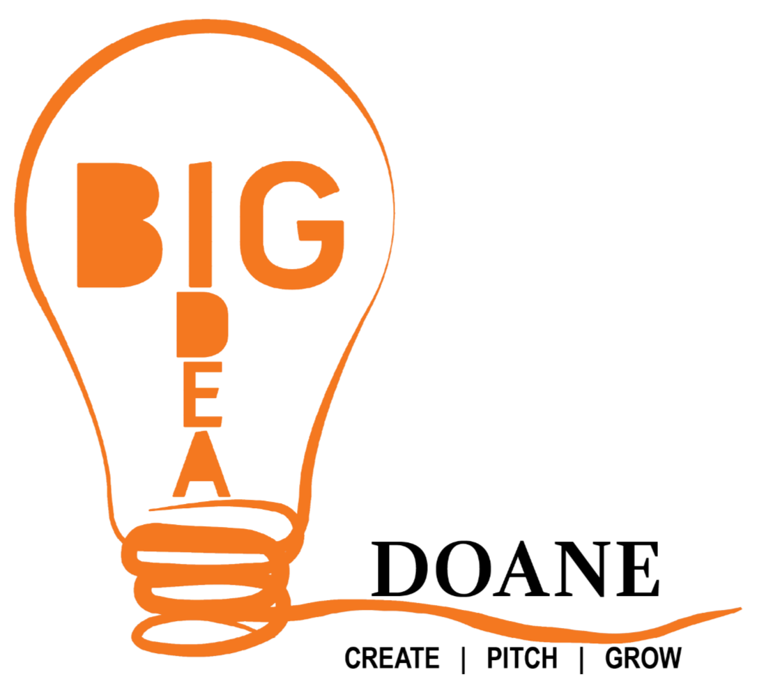 Big Idea Doane LIght bulb with the the words big idea.