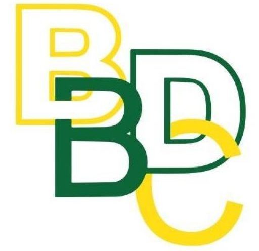 BDC Logo in green and yellow lettering
