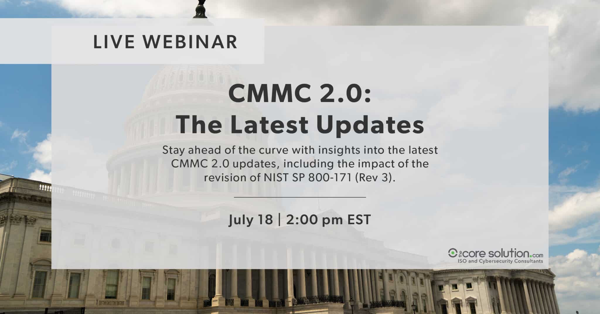 CMMC 2.0: The Latest Updates