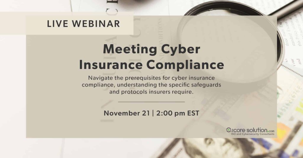 Meeting Cyber Insurance Compliance