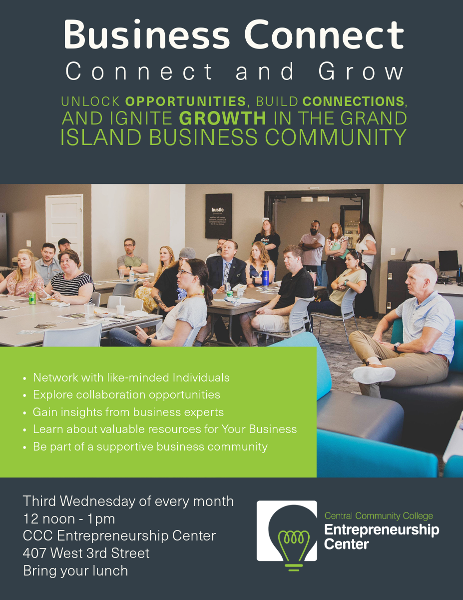 Business Connect Monthly Meet-Up/Central Community College Entrepreneurship Center