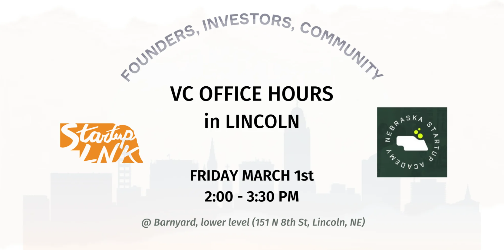 VC Office Hours Lincoln