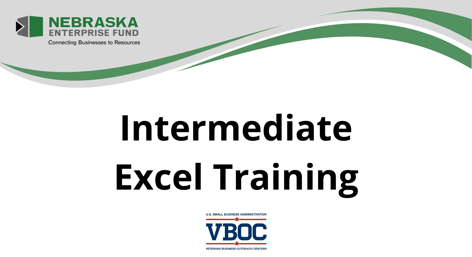 Intermediate Excel Training